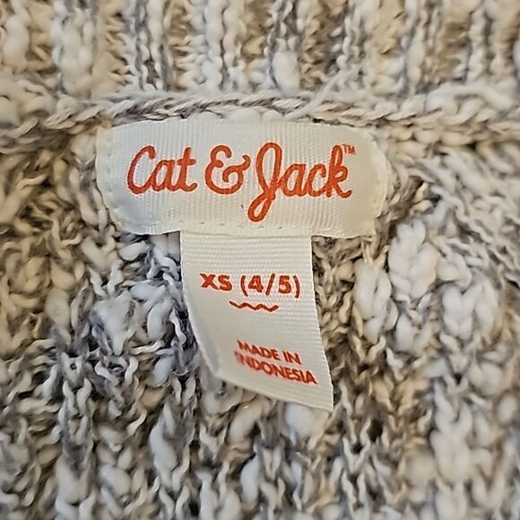 Girls knit Cozy cardigan jacket size XS 4/5 - Picture 4 of 6